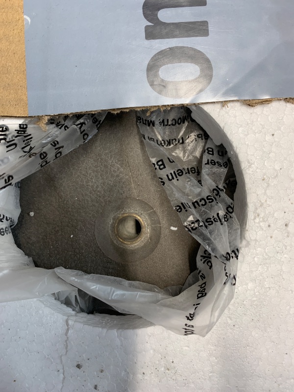 Photo 1 of *** CHECK PHOTOS/COMMEMTS******US Weight 26 Pound Umbrella Base - Cast Stone Outdoor Umbrella Stand - for Use with Umbrella Poles 1.3" to 1.8" - Designed to be Used with Patio Table - Bronze