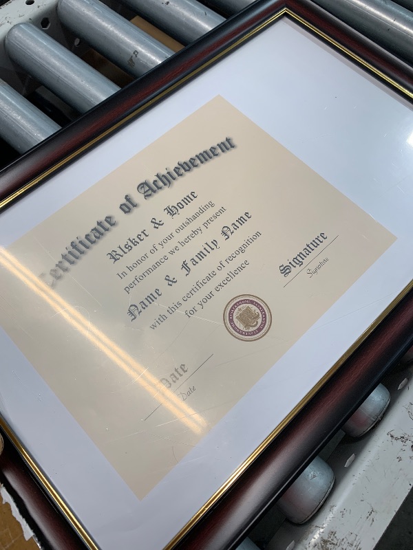 Photo 1 of (used)(minor damage) ELSKER&HOME 11x17 Diploma Frames with Tassel Holder for 8.5x11 Certificate Document Shadow Box