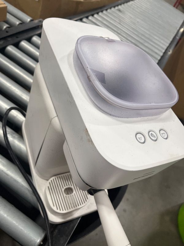 Photo 1 of ** FOR PARTS ONLY** Philips Baristina Espresso Machine, Grind, Tamp & Brew Coffee Beans in One Swipe, Compact, 16 Bar Pump Pressure, Automatic Grinder, Natural White with White Portafilter (BAR300/00)