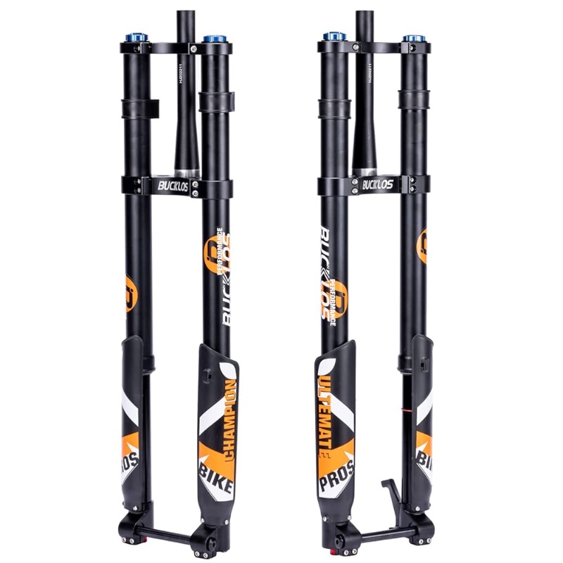 Photo 1 of ***(PARTIAL SET/ MISSING 1)***
BUCKLOS 26/27.5/29 inch Electric Mountain Bike Air Suspension Inverted Downhill Fork?Thru Axle Boost 15x110mm Travel 140/180mm Rebound Adjust 1-1/8" Straight Tapered Disc Brake Bicycle Front Forks