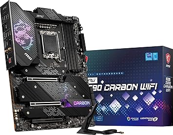 Photo 1 of ***(PARTS ONLY/ MISSING PARTS/ NON FUNCTIONAL)***MSI MPG Z690 Carbon WiFi Gaming Motherboard (ATX, 12th Gen Intel Core, LGA 1700 Socket, DDR5, PCIe 4, CFX, M.2 Slots, Wi-Fi 6E) 