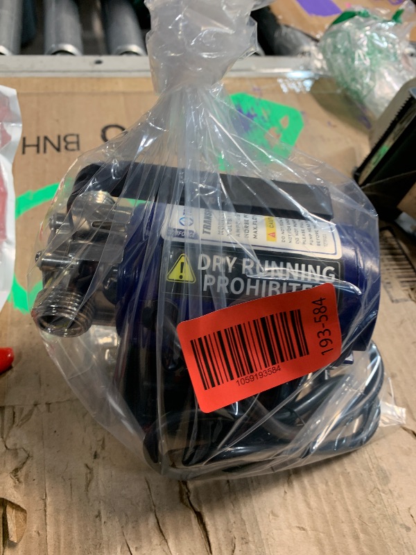 Photo 1 of ***(PARTS ONLY/ MISSING PARTS/ NON FUNCTIONAL)***Water Transfer Pump 115V 1/10HP,Electric Self Priming Utility Pump for Household,330 GPH Suction Removal Water Pump for Garden Clogged Sinks Pools Rain Barrel Aquariums