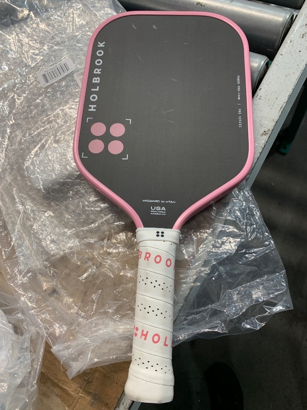 Photo 1 of ***STOCK IMAGE FOR REFERENCE***
** handle is white and pink **
Holbrook Mav Pro 2.0 Pickleball Paddle: T700 3K Carbon Fiber Surface, Power, Control, Spin, Polypropylene Honeycomb Core, USAPA Approved - 16 mm