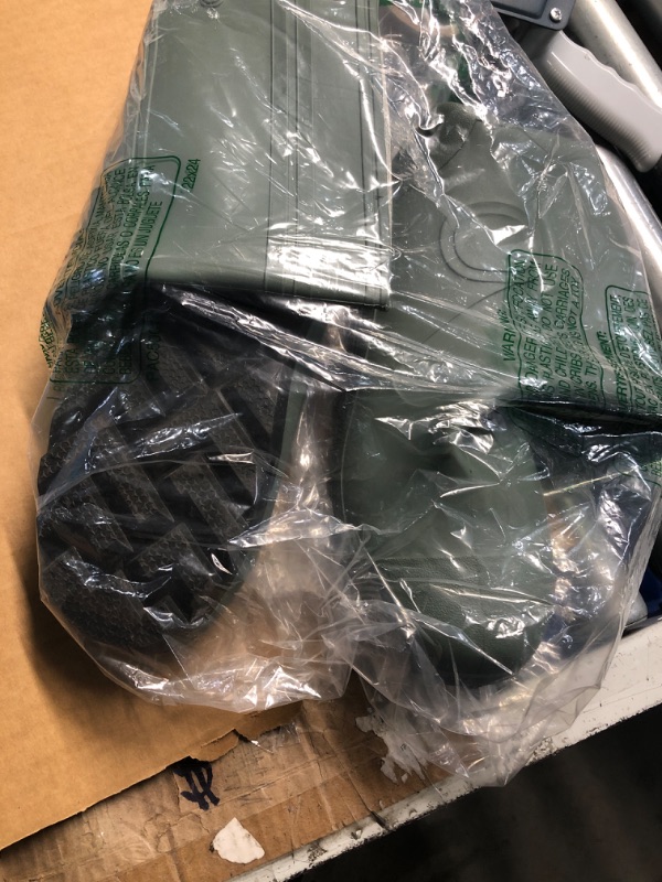 Photo 1 of ***(HEAVILY USED/ MINOR DAMAGE)***HISEA Men's Rain Boots PVC Rubber Boots with Steel Shank Waterproof Garden Fishing Outdoor Work Boots Durable Slip Resistant Mud Rainboots for Agriculture and Industrial Working, Size 10 Green