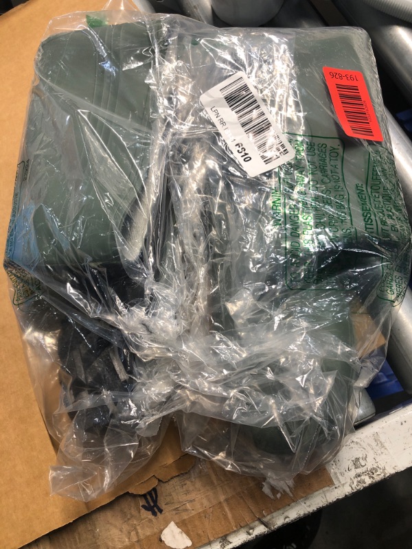 Photo 1 of ***(HEAVILY USED/ MINOR DAMAGE)***HISEA Men's Rain Boots PVC Rubber Boots with Steel Shank Waterproof Garden Fishing Outdoor Work Boots Durable Slip Resistant Mud Rainboots for Agriculture and Industrial Working, Size 10 Green