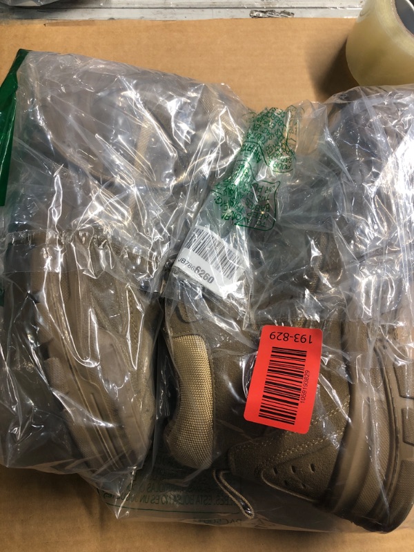 Photo 1 of ***(HEAVILY USED/ MINOR DAMAGE)***Furuian Steel Toe Boots for Men Women Comfortable Lightweight Work Boots for Men Slip Resistant High Top Steel Toe Safety Shoes Puncture Proof Indestructible Construction Boots