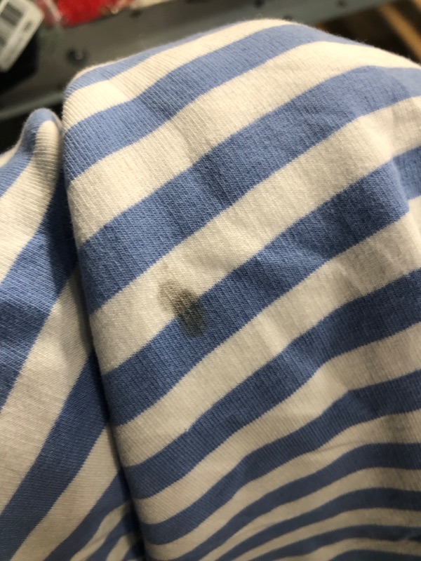 Photo 1 of ***(MINOR STAIN)***TERIVEEK Women Oversized Striped Color Block Long Sleeve Crew Neck Sweatshirt Casual Loose Pullover Y2K Shirt Top Blue White SIZE XL 