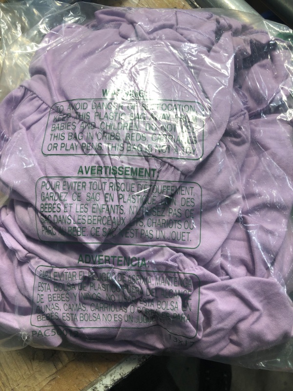 Photo 1 of ***(HEAVILY USED/ MINOR DAMAGE)***Arshiner Girls Maxi Summer Short Flutter Sleeve Casual Dress with Pockets for 13-14 Years Light Purple