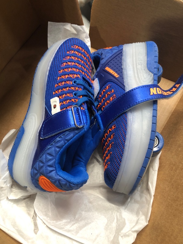 Photo 1 of ***(HEAVILY USED/ MINOR DAMAGE)***AIkuass Roller Sneakers - USB Chargable LED Light up Roller Shoes Wheeled Skate Sneaker Shoes for Boys Girls Kids as Best Gift for Party Birthday Christmas Day