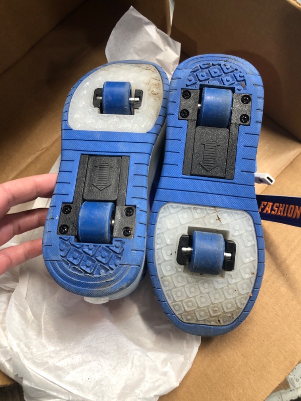 Photo 1 of ***(HEAVILY USED/ MINOR DAMAGE)***AIkuass Roller Sneakers - USB Chargable LED Light up Roller Shoes Wheeled Skate Sneaker Shoes for Boys Girls Kids as Best Gift for Party Birthday Christmas Day