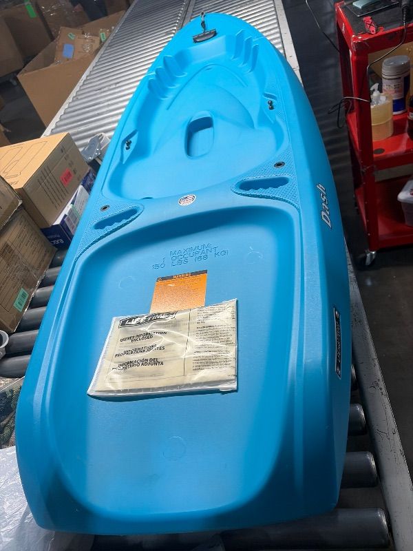 Photo 1 of ***STOCK PHOTO FOR REFERENCE ONLY***Lifetime Lotus Sit-on-Top Kayak with Paddle, Blue, 8'