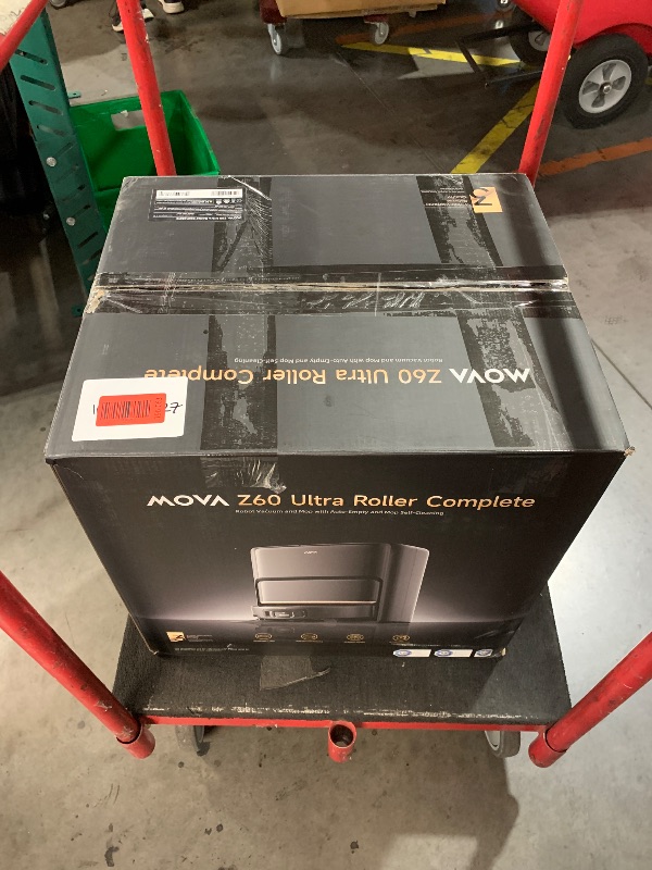 Photo 1 of ***MISSING PARTS***
Mova Z60 Ultra Roller Complete Robot Vacuum and Mop, 28,000Pa Suction, 3.14in Obstacle Crossing, AutoShield for Carpet Protection, Zero Tangling Duobrush, Extendable Roller & Side Brush