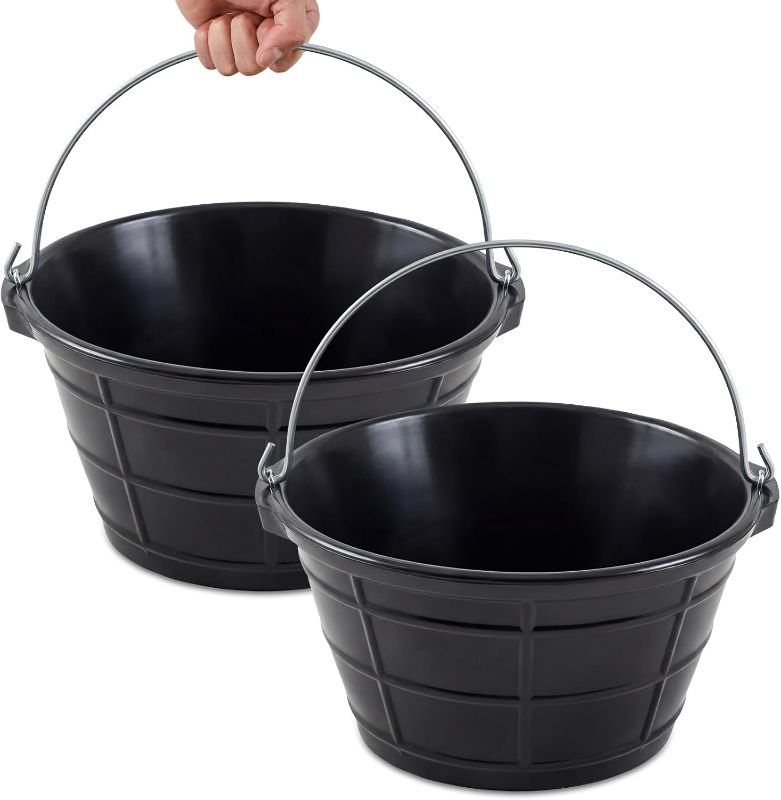 Photo 1 of ***STOCK IMAGE FOR REFERENCE***
Outdoor
Plastic Flower Pots with Drainage Hole & Tray, Modern Decorative Garden Pot with Saucer, Plant Container for