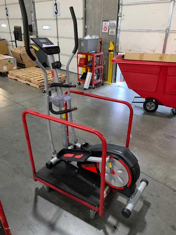 View 2 of ***MISSING HARDWARE*** ANCHEER Elliptical Exercise Machine, Elliptical Trainer for Home Gym, Exercise Equipment 500Lbs Max Weight, Ultra-Silent Elliptical Machine, with Pulse Rate Grips, LCD & Smooth Resistance Levels ***TRUCK OR TRAILER PICKUP***