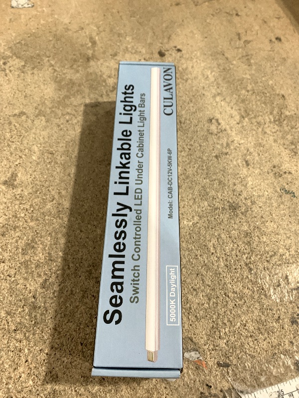 Photo 1 of CULAVON Under Cabinet Lights, Plug in, Seamlessly Linkable 12 Inch, 6 Bars+Switch+Extensions, Under Counter Lighting for Kitchen, Closet, Gun Safe, Shelf, Display Case, LED 5000k Daylight