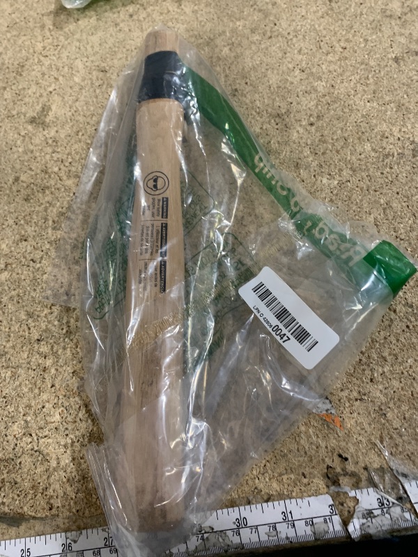 Photo 1 of 1 pack Wood Sledge hammer handle replacement for 2, 3 and 4 lb Complete Set with Wooden and Steel Wedges - Wood replacement ball pien hammer handle - Wood tool handle - Wooden handle hammers in bulk