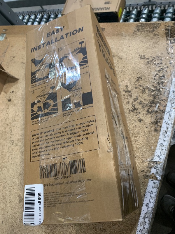 Photo 1 of 2 Pack Mole Traps,Galvanized Steel Scissor Trap,Reusable Mole Trap Killer,Easy Set Mole Eliminator Trap for Lawns