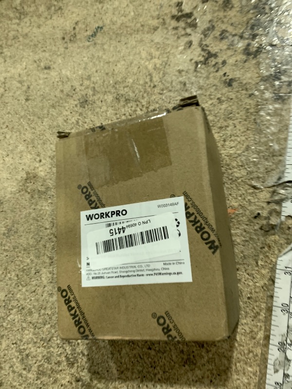 Photo 1 of *** MISSING MINI RATCHET WRENCH*** WORKPRO 34-Piece 1/4" Mini Ratchet Wrench, 72-Tooth, Right Angle Screwdriver Mens Gifts, 90 Degree Offset Ratcheting Screwdriver Pocket Mini Low Profile Ratchet Wrench Bit Socket Set for Tight Space