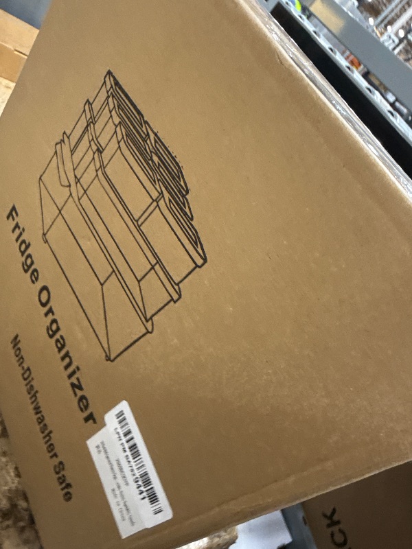 Photo 1 of 10 Pack Refrigerator Pantry Organizer Bins, Stackable Fridge Organizer Bins with Lids, Clear Plastic Food Storage Bins for Kitchen, Countertops, Cabinets, Fridge, Drinks, Fruits, Vegetable, Cereals