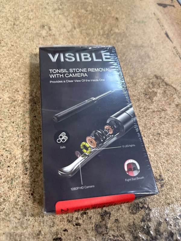 Photo 1 of 2025 Upgraded Tonsil Stone Remover with Camera, Visual Tonsil Stone Removal Kit with 6 LED Light, Tonsil Stone Removal Tool Camera with 1080P, 5 Head Attachments, for iOS & Android (White)