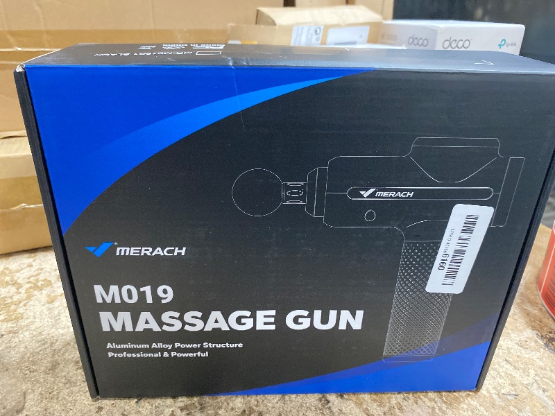 Photo 1 of ***PARTS ONLY***MERACH Massage Gun Deep Tissues, Percussion Massager Tools with 6 Massage Heads, Portable Hand Held Muscle Massagers for Pain Relief Deep Tissue, Cool Gifts for Men and Women