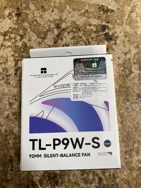 Thermalright TL-P9W-S CPU Fan, Computer Case ARGB Fan Quiet 4PIN PWM PC ...