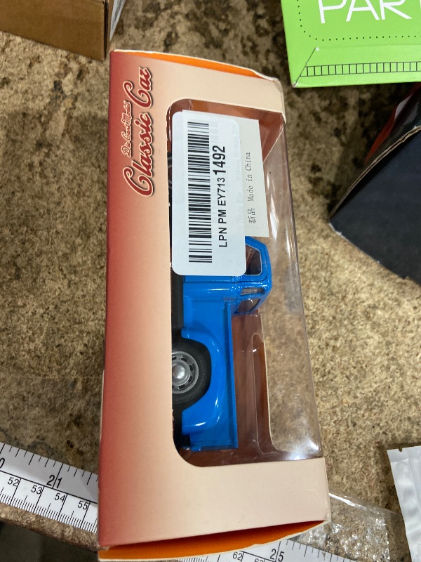 Photo 1 of *** 1 WINDOW HAS MANUFACTURE DEFECT TAILGATE WINDOW*** AGSIXZLAN Little Blue Truck Toy for Toddlers 2 3 4 5 6 7 8 Year Old Boys Girls,1:32 Alloy Toddlers Car Toy Driveable,Car Door Can Open,Toy Trucks for Kids Easter Christmas Birthday Gifts