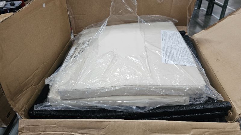 Photo 1 of ***MISSING HARDWARE***DUMOS Patio Furniture Set 3 Pieces, Outdoor Wicker Furniture with Coffee Table, Modern Rattan Patio Chairs Conversation Sets with Sofa for Garden, Terrace, Porch, Balconies, Lawns(Black and Beige)