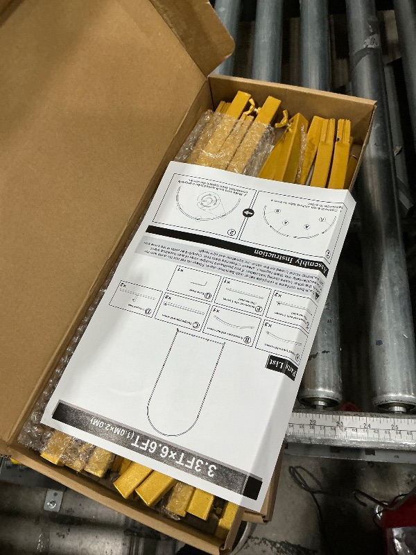 Photo 1 of **MISSING ASSEMBLY PIECES** Wokceer Wedding Arch Backdrop Stand 7.2FT, 6.6FT White Metal Arch Stand Set of 2 for Birthday Party Wedding Ceremony Baby Shower Graduation Decoration