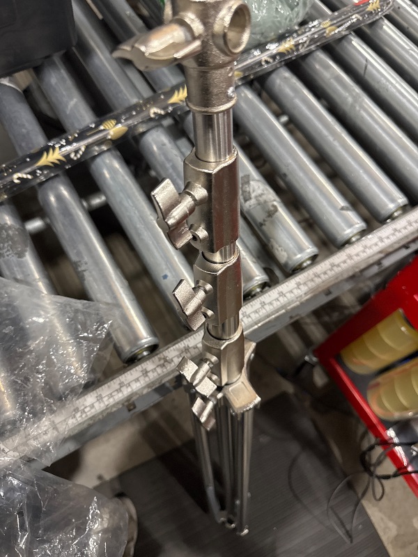 Photo 1 of **PARTS ONLY, MISSING SCREW TOP POLE** Heavy Duty Light Stand Photography 13.1ft/157", Stainless Steel Photography Light Stand Tripod with Spring Cushioned,1/4" 3/8" Universal Screw, Fit for Strobe,Video Light, Softbox, Reflective Umbrella