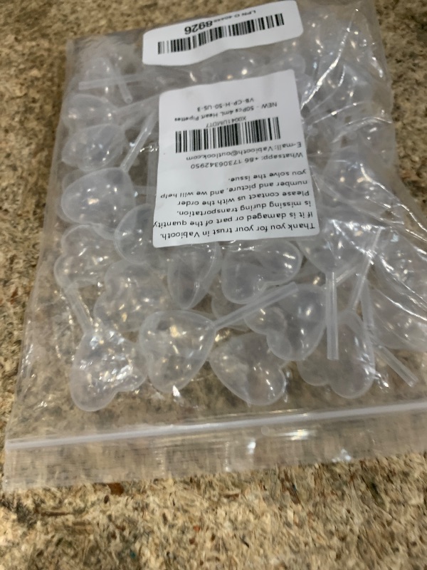 Photo 1 of [Heart Style] Vabiooth 50Pcs 4mL Cupcakes Disposable Plastic Transfer Pipettes Liquid Dropper for Chocolate or Strawberries Cupcakes, Ice Cream, Mini Cakes, Waffles, Children's Painting