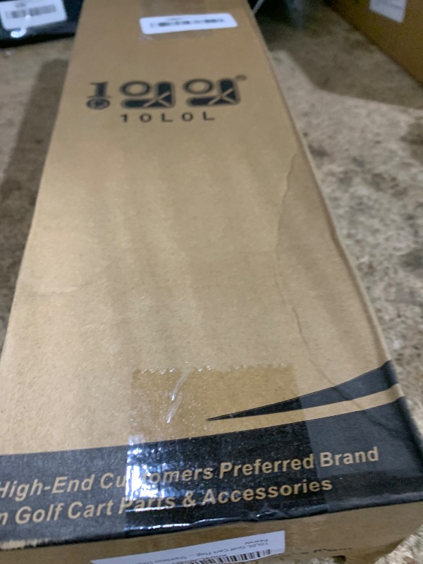 Photo 1 of 10L0L Golf Cart Flag Pole Kit with 12x18" USA Flag, Universal Fit for Yamaha, Club Car, EZGO Golf Cart, Black Stainless Steel Pole