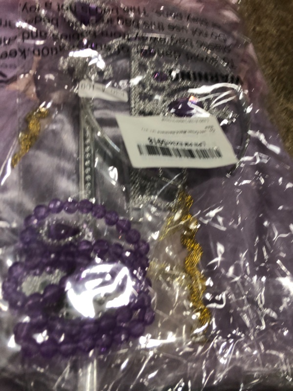 Photo 1 of **CROWN IS BROKEN **Joy Join Princess Long Hair Costume for Toddler Baby Girls Birthday Party Dress Up With Gloves,Crown,Wand,Necklace (2T 3T)