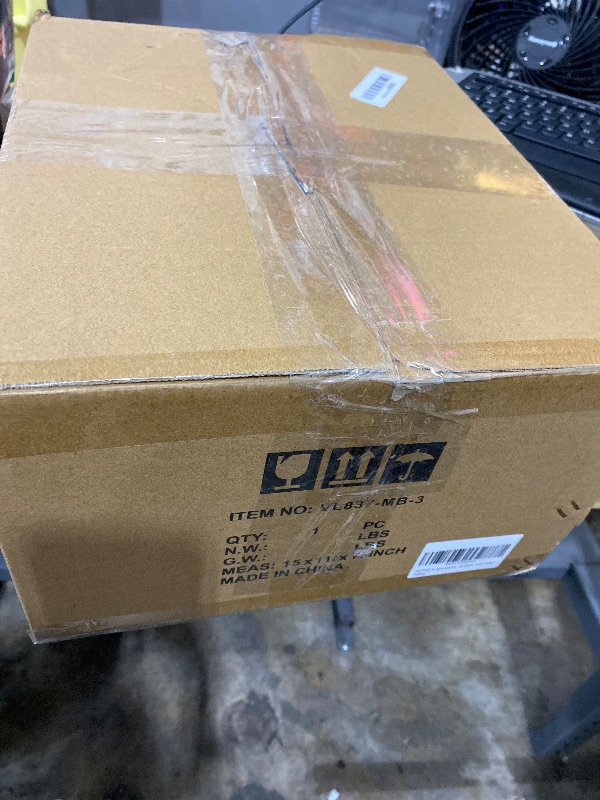 Photo 1 of 0 Bathroom Light Fixtures, Matte Black Vanity Lights with Flared White Fabric Shade, 3 Light Wall Sconce, Modern Sconces Wall Lighting for Hallway Bedroom, VL837-MB-3