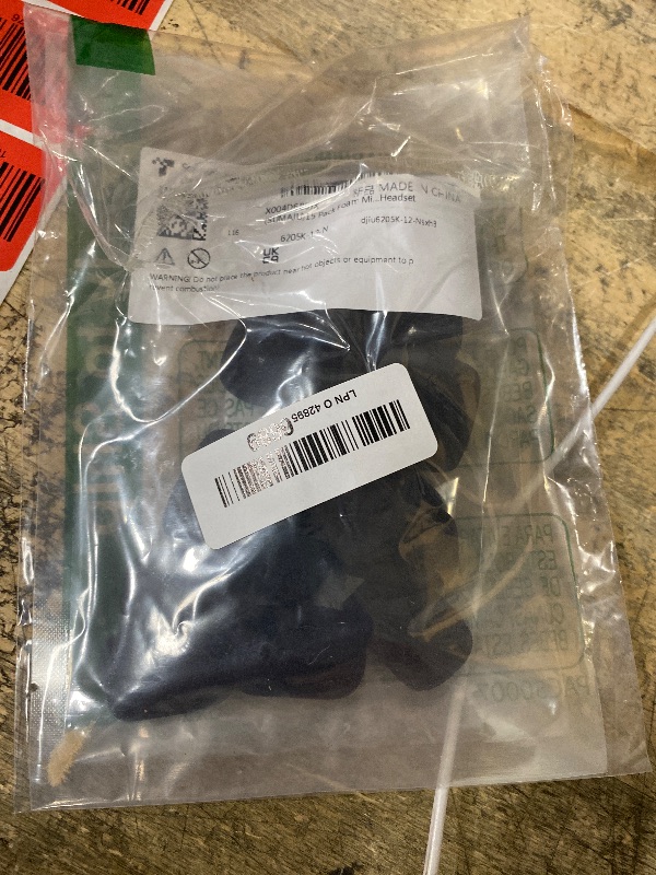 Photo 1 of 15 Pack Foam Microphone Windscreen, Lapel Headset Microphone Sponge Mini Foam Cover Shield Protection for Variety of Headset (Black)