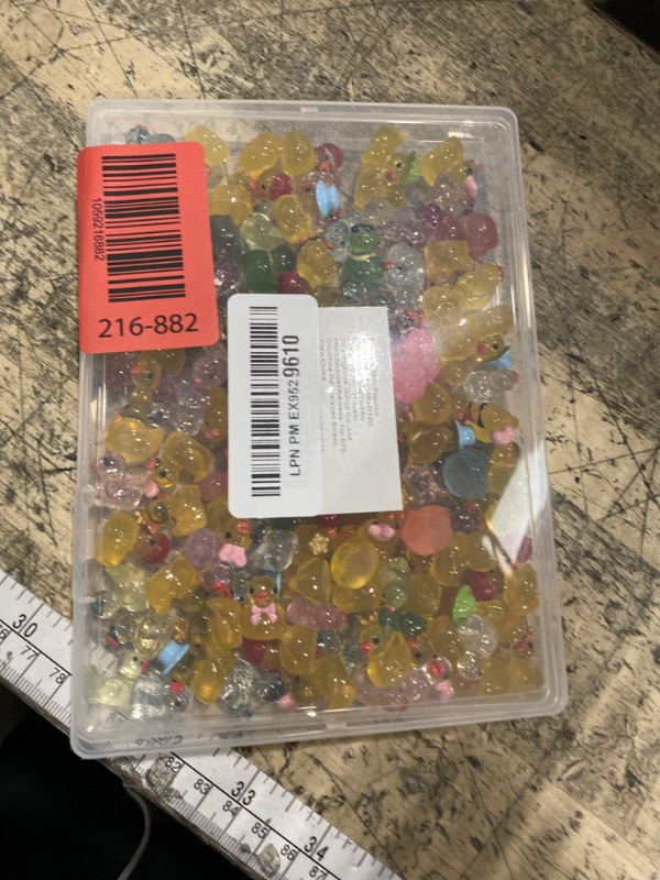 Photo 1 of 120 Pcs Mini Resin Ducks, Tiny Animals Figures to Hide Small Little Plastic Miniature Ducks Bulk for Dollhouse Decor Home Office Potted Fish Tank Aquarium Landscape Micro Fairy Garden Accessories