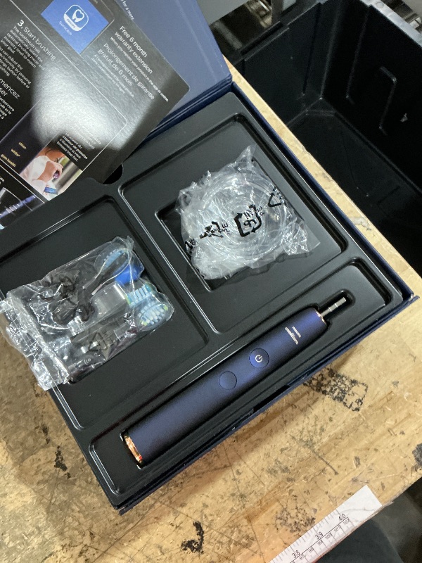 Photo 1 of Philips Sonicare DiamondClean Smart 9700 Electric Toothbrush, Sonic Toothbrush with App, Pressure Sensor, Brush Head Detection, 5 Brushing Modes and 3 Intensity Levels, Lunar Blue, Model HX9957/71