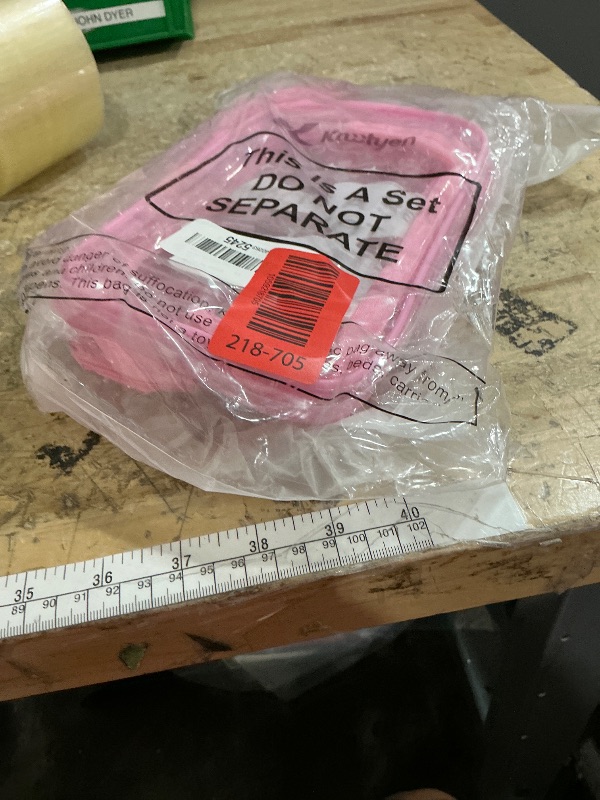 Photo 1 of **PARTIAL SET/MISSING 6 BAGS** Kacctyen 10 Pcs Pink Bow Clear Makeup Bag Coquette Cosmetic Bags Bow Gifts Accessories PVC Waterproof Travel Organizer Toiletry Makeup Zipper Pouch for Women Party Girlfriend Bridesmaid Birthday Gifts