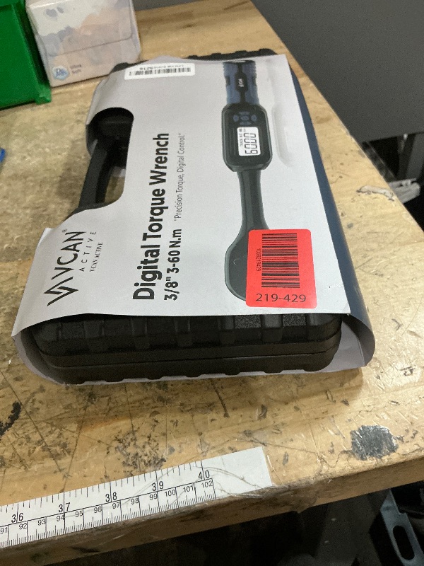 Photo 1 of 3/8 Torque Wrench Digital (2.21-44.25 Ft. Lb) ±1 % Accuracy Digital Inch Pound Torque Wrench 3/8 Drive Ratchet with Buzzer LED Flash Track Mode/Universal Joint & 6" Xtension Bar for Bike Moto Auto