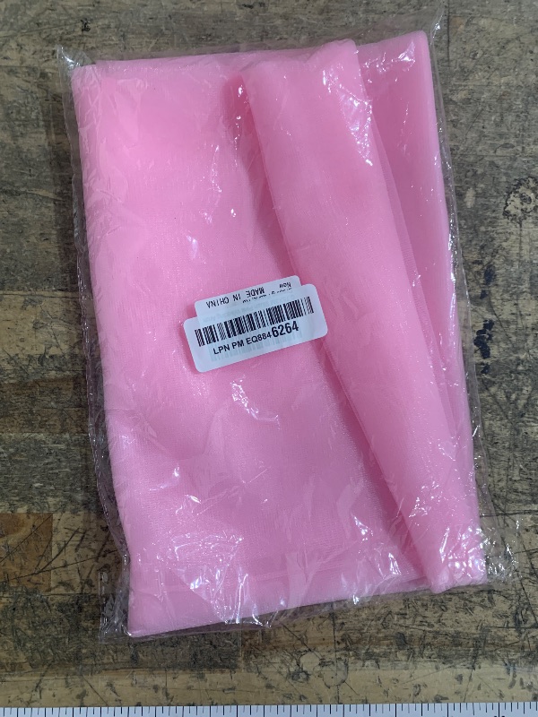 Photo 1 of 0.75X3M Blush Pink Wedding Arch Draping Fabric, Rustic Crystal Organza Sheer Background for Birthday Wedding Bridal Ceremony Reception Swag Party Decorations,Organza Chair Sashes, Dinging Table Runner