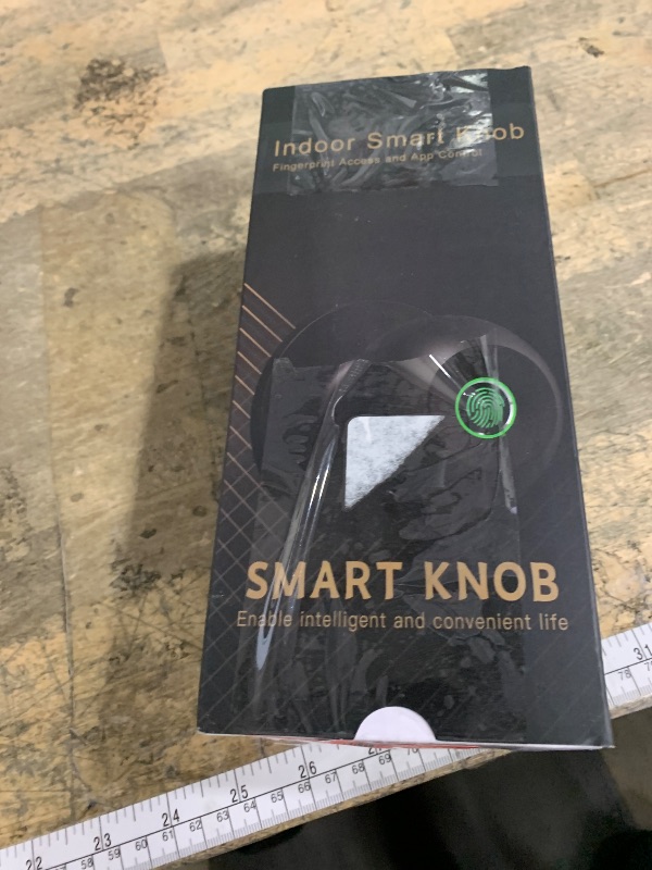 Photo 1 of ***HAS SCRATCHES*** Fingerprint Door Lock?Smart Door Knob, Smart Biometric Door Lock Fingerprint Door knob with App Control Suitable for Bedroom,Utility Room,Apartments Offices,Hotels(Black)