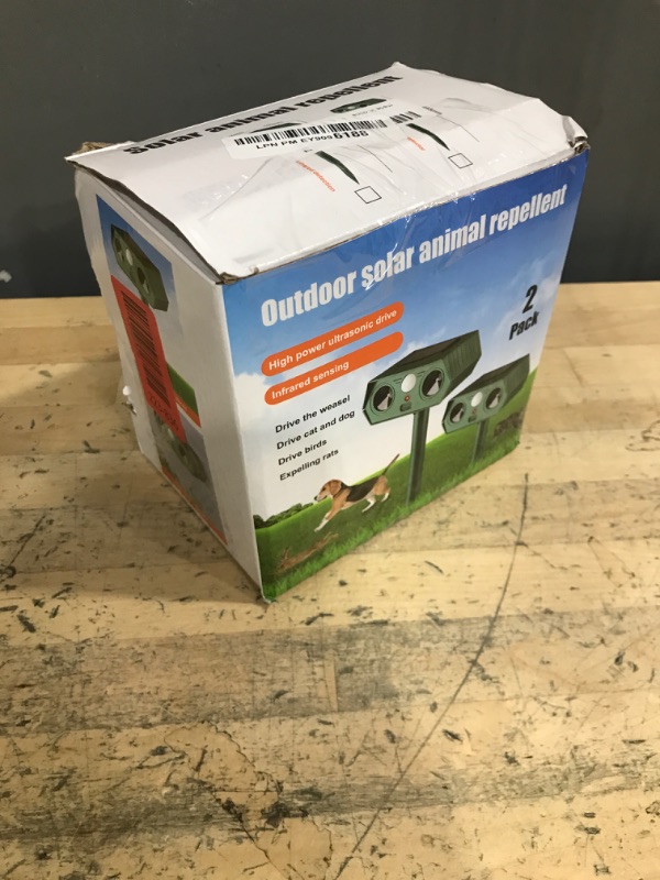 Photo 1 of 2025 Racoon Squirrel Sonic Fortress Pro Rabbit Repellent Outdoor, Solar Ultrasonic Animal Repeller Deer Deterrent with Motion Sensor to Scare Cat Dog Skunk Out of Garden Farm Yard(2Pack)