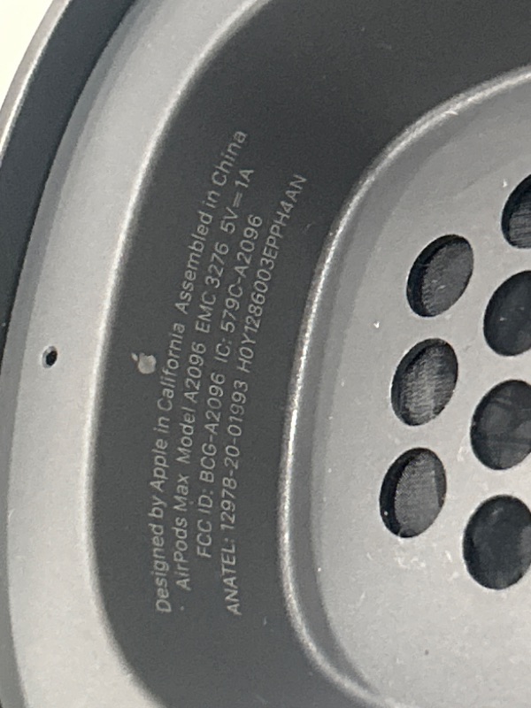 Photo 1 of *See notes* Apple AirPods Max Wireless Over-Ear Headphones, Active Noise Cancelling, Transparency Mode, Personalized Spatial Audio, Dolby Atmos, Bluetooth Headphones for iPhone – Space Gray