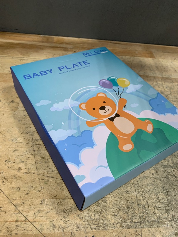 Photo 1 of **HAS SCRATCHES** Mrs. Chou® Stainless Steel Kids Plates Suction Plates Divided Baby Plates Toddler Plate, Ideal for Infant Baby-Led Weaning Bowls Non-Toxic Feeding Supplies Dishwasher Safe BPA-Free 100% Food-Grade