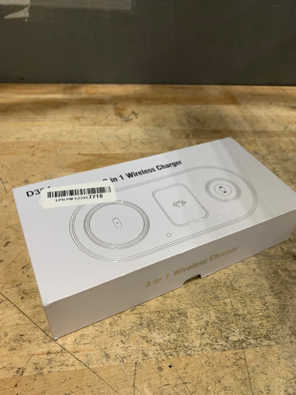 Photo 1 of 2025 Upgraded 3 in 1 Charging Station for Apple Devices, Fast Magnetic Mag-Safe Wireless Charger Stand for iPhone 15/14/13/12 Series & Apple Watch 1-9/Ultra & AirPods Pro (White)