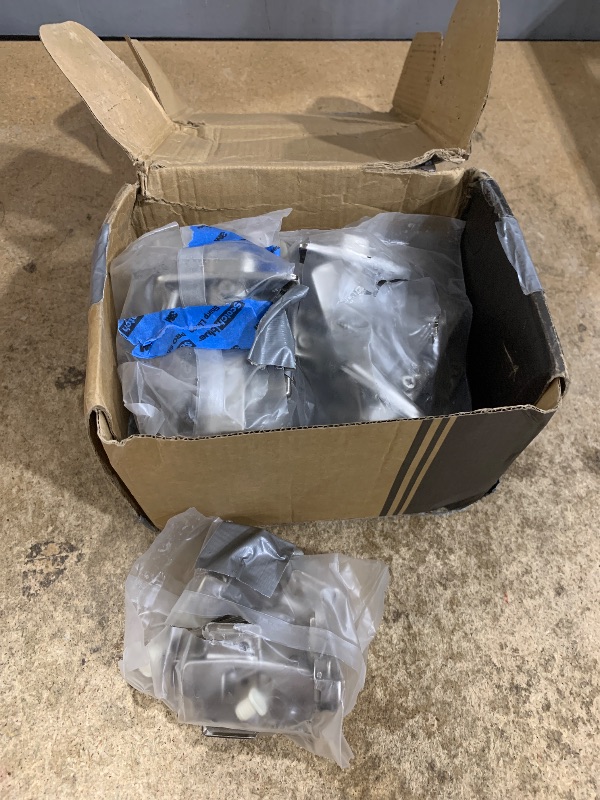 Photo 1 of **UNKNOWN DAMAGES/MISSING PIECES**  Chibery 20 Pack Frameless Full Overlay Soft Close Concealed European Hinges, Self Closing Satin Nickel, 105 ° Open Angle 4D Adjustment, Speed Control, Clip On, Stainless Steel for Cabinet Door