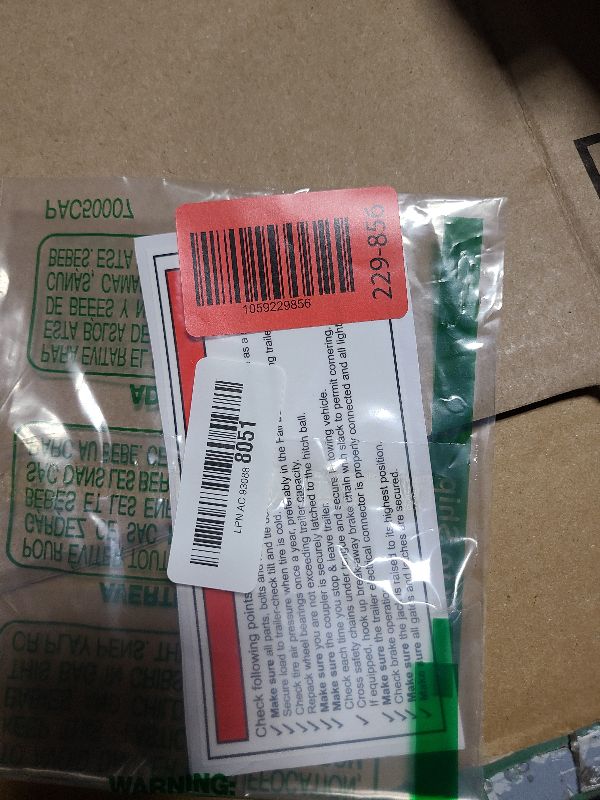 Photo 1 of 2Pack Trailer Towing Checklist Warning Decal Self Adhesive Safety Sign Sticker for ?Car Truck Window Bumper