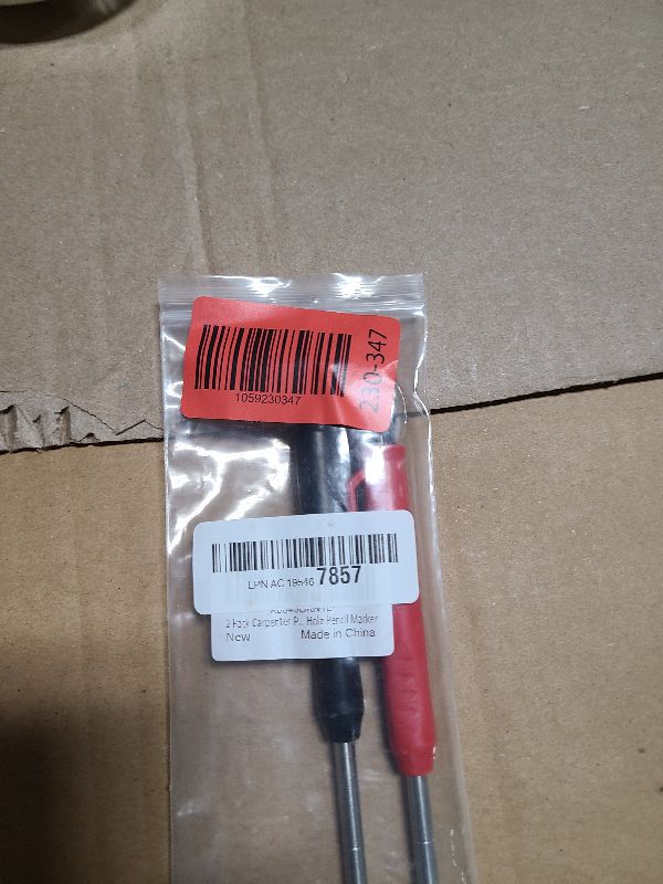 Photo 1 of 2 Pack Carpenter Pencils Mechanical Pencils with 12 Refills, Construction Pencils with Built-in Sharpener, Long Nib Deep Hole Pencil Marker, Heavy Duty Woodworking Pencil for Architect (2 Colors)