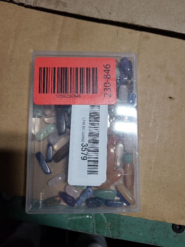 Photo 1 of 100Pcs Natural Gemstone Nuggets Beads Genuine Natural Gemstone Chip Beads Irregular Gemstone Bead Crystal Stone Bead Top Drilled for Bracelet Necklace Earrings Crafts