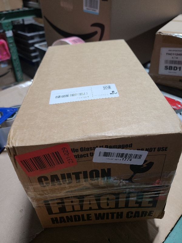 Photo 1 of 1.5 Gallon Glass Drink Dispensers for Parties, Ice Beverage Dispensers with Stand, Glass Water Dispenser with Spigot, Laundry Detergent Dispenser, Lemonade Dispenser